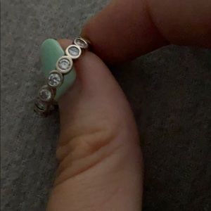 silver pandora stacking ring